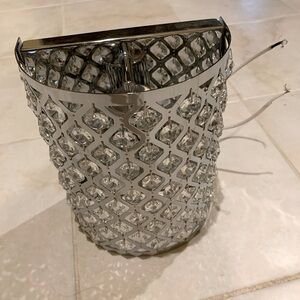 Sparkling Chrome and crystal wall sconce
